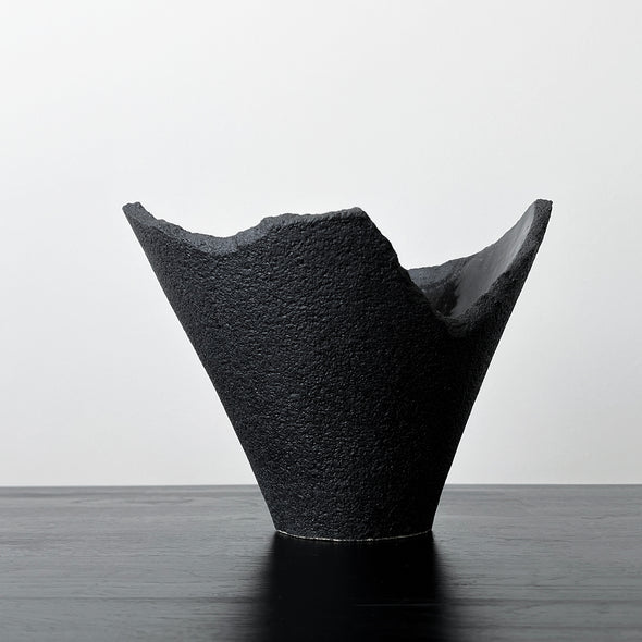 Black Stone Vase #2304D