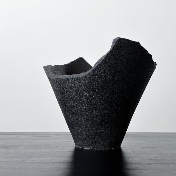 Black Stone Vase #2304D