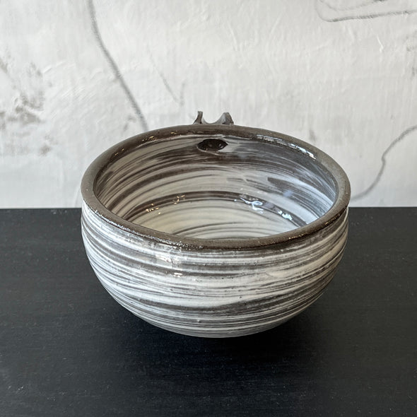 Karatsu Hakeme Spouted Bowl #C5