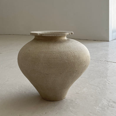 White Stone Vase Large #A
