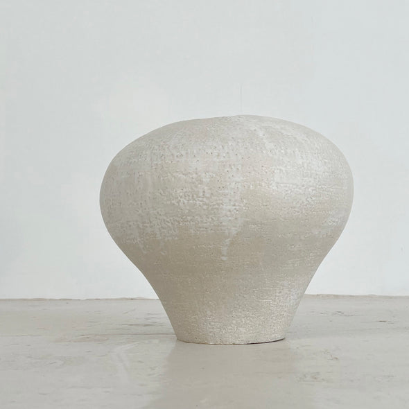 White Stone Vase Large #B